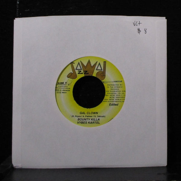Bounty Killa / Vybes Kartel 7" VG+ Vinyl 45 Jazzwad Jamaica 2001 - Shuga Records