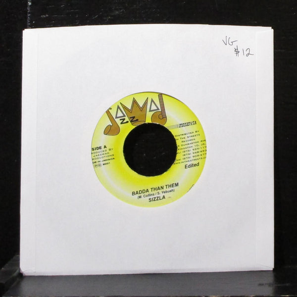 Sizzla - Badda Than Them 7" VG Vinyl 45 Jazzwad 488 Jamaica 2001 - Shuga Records