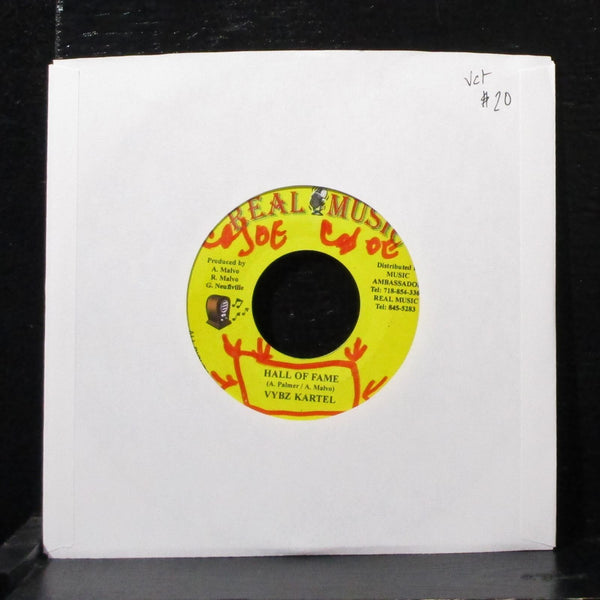 Vybz Kartel - Hall Of Fame 7" VG+ Vinyl 45 Real Music Jamaica 2004 - Shuga Records