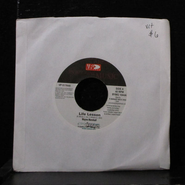 Wayne Marshall - Life Lesson 7" VG+ Vinyl 45 VP Records USA 2003 - Shuga Records