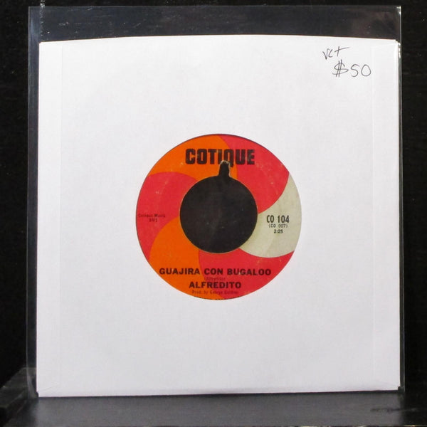 Alfredito - Guajira Con Bugaloo 7" VG+ Vinyl 45 Cotique CO104 USA - Shuga Records