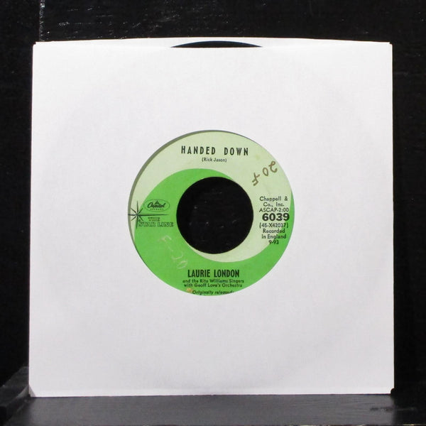 Laurie London - He's Got The Whole World In His Hands 7" VG+ Vinyl 45 6039 - Shuga Records