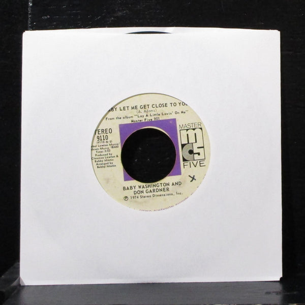 Baby Washington & Don Gardner - Lay A Little Lovin' On Me 7" VG+ Vinyl 45 9110 - Shuga Records