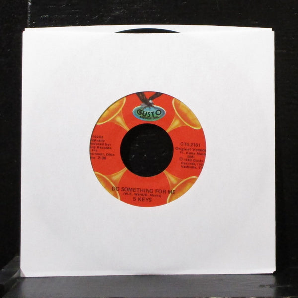 5 Keys - Dream On / Do Something For Me 7" VG Vinyl 45 Gusto GT4-2161 USA 1983 - Shuga Records