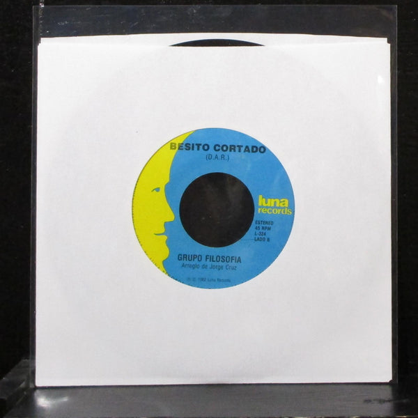 Grupo Filosofia - Tabien Llore / Besito Cortado 7" VG+ Vinyl 45 Luna L-324 USA - Shuga Records