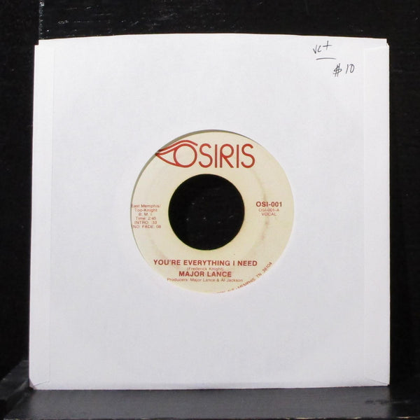 Major Lance - You're Everything I Need 7" VG+ Vinyl 45 Osiris OSI-001 USA 1975 - Shuga Records