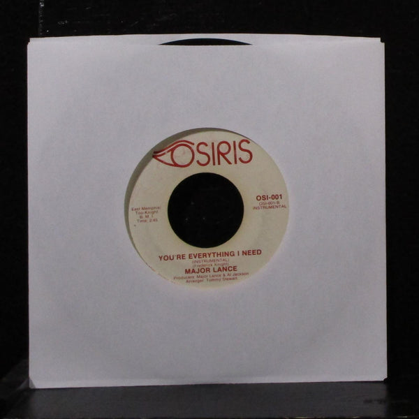 Major Lance - You're Everything I Need 7" VG+ Vinyl 45 Osiris OSI-001 USA 1975 - Shuga Records