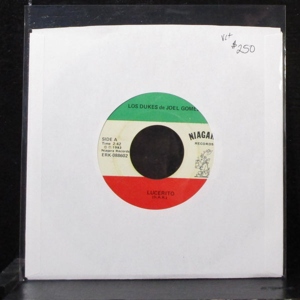 Los Dukes de Joel Gomez - Lucerito 7" VG+ Vinyl 45 ERK-088602 USA 1983 - Shuga Records