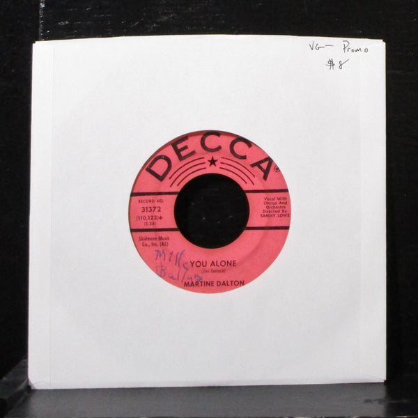 Martine Dalton - You Alone 7" VG- Promo Vinyl 45 Decca 31372 USA - Shuga Records