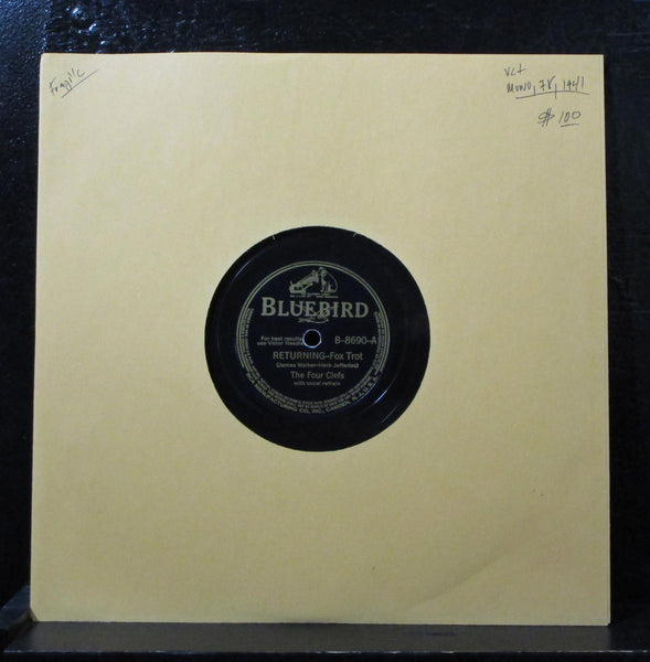 The Four Clefs - Returning / You'll Always Dwell In My Heart 78 VG+ B-8690 Mono - Shuga Records