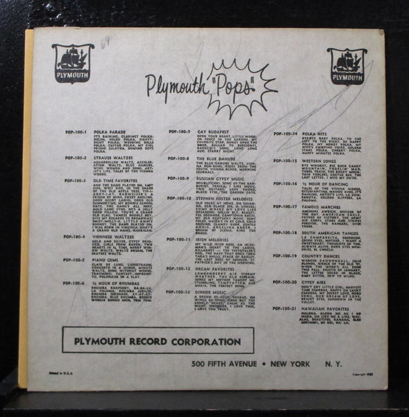 Various - Russian Gypsy Music 10" VG POP-100-9 Mono 1952 USA Vinyl Record - Shuga Records