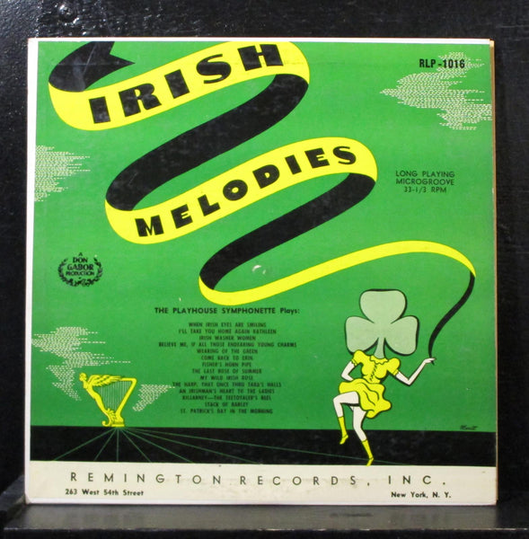 The Playhouse Symphonette - Irish Melodies 10" VG+ RLP-1016 Mono 1953 Record - Shuga Records