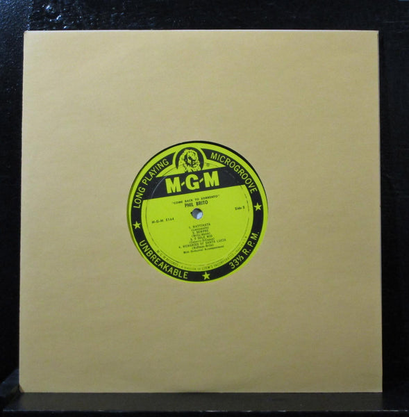 Phil Brito Come - Back To Sorrento 10" LP VG+ E164 MGM Mono Vinyl Record - Shuga Records