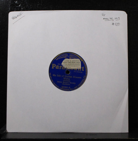 Benny Selvin - My Isle Of Golden Dreams / Peggy 10" 78 VG 20002 Mono 1919 - Shuga Records
