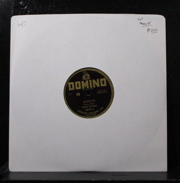 Irving Kaufman, Franklin Baur - Always, California Chimes 10" 78 VG+ 3673 Brown - Shuga Records