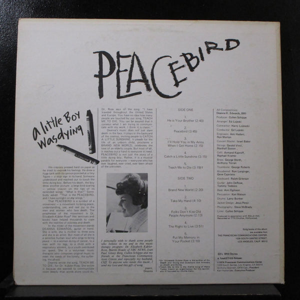 Deanna Edwards - Peacebird LP Mint- FCC 7705 Vinyl Record w/Book & Insert Signed - Shuga Records