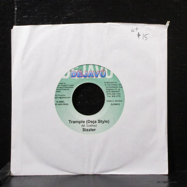 Sizzler - Trample 7" VG+ Vinyl 45 Dejavu DJV0013 Jamaica 2001 - Shuga Records