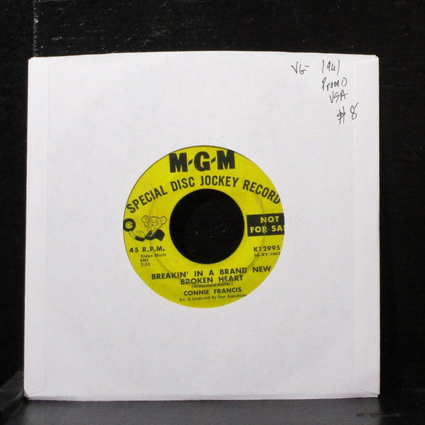 Connie Francis - Breakin' In A Brand New Broken Heart 7" VG- Promo Vinyl K12995 - Shuga Records