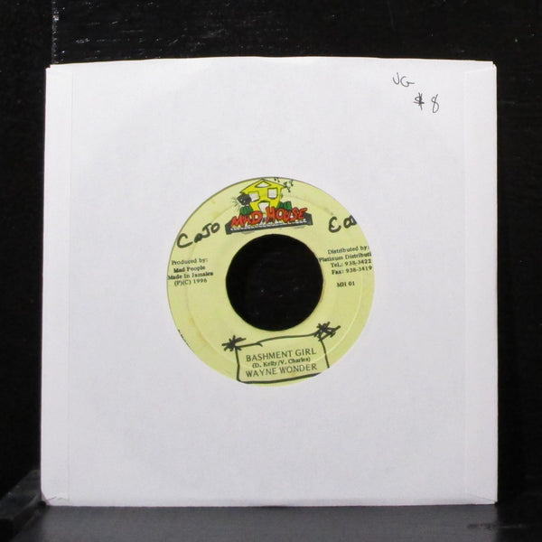 Wayne Wonder - Bashment Girl 7" Vinyl 45 Mad House MH 01 Jamaica 1996 - Shuga Records