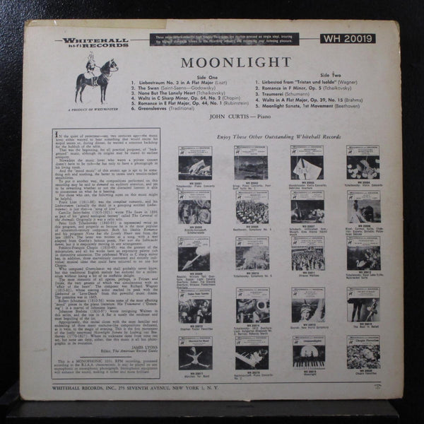 Various - Moonlight LP VG WH 20019 Mono USA Vinyl Record - Shuga Records
