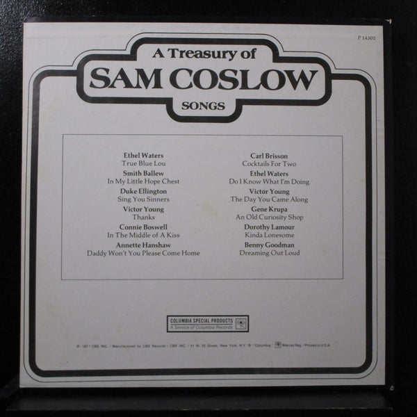 Various - A Treasury Of Sam Coslow Songs LP VG+ P 14302 USA 1977 Vinyl Record - Shuga Records