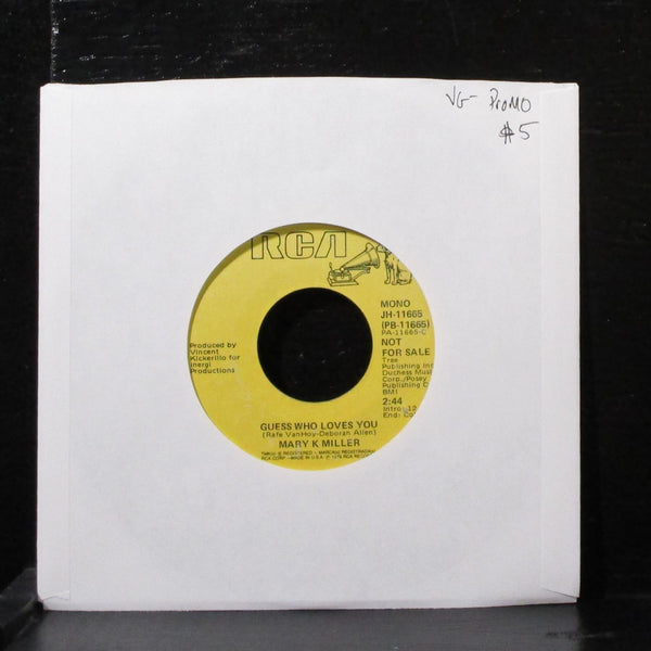 Mary K. Miller - Guess Who Loves You 7" VG- Promo Vinyl 45 RCA JH-11665 USA 1979 - Shuga Records