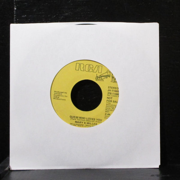 Mary K. Miller - Guess Who Loves You 7" VG- Promo Vinyl 45 RCA JH-11665 USA 1979 - Shuga Records