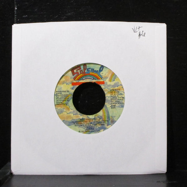 Aurra - Are You Single / Living Too Fast 7" VG+ Vinyl 45 Salsoul S7 2139 USA - Shuga Records
