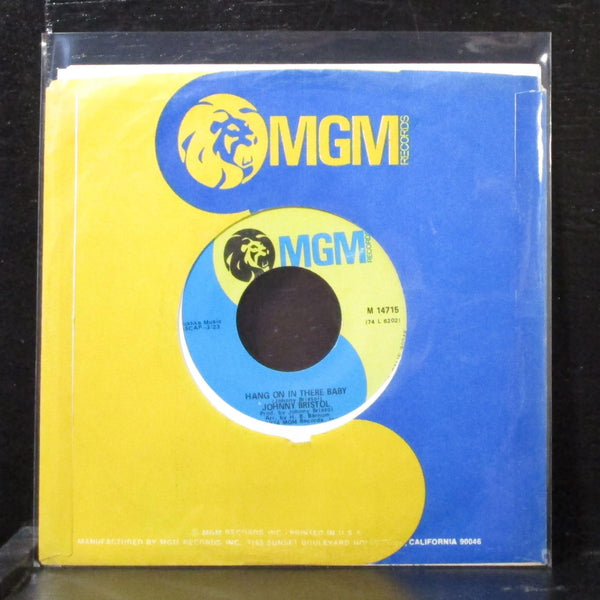 Johnny Bristol - Hang On In There Baby 7" VG+ Vinyl 45 MGM M 14715 USA 1974 - Shuga Records