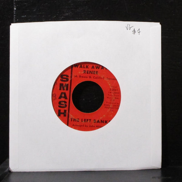 The Left Banke - Walk Away Renee 7" VG Vinyl 45 Smash S-2041 USA 1966 - Shuga Records