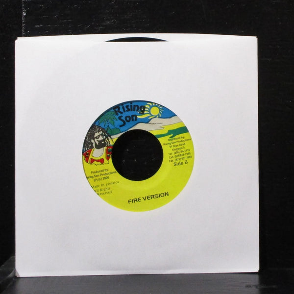 Zack I We - Fire 7" VG+ Vinyl 45 Rising Son Jamaica 2000 - Shuga Records