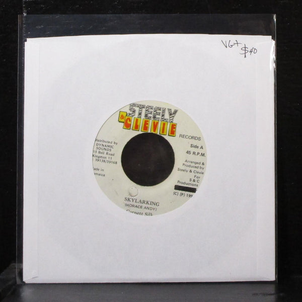 Garnett Silk - Skylarking 7" VG+ Vinyl 45 Steely & Clevie Jamaica 1993 - Shuga Records