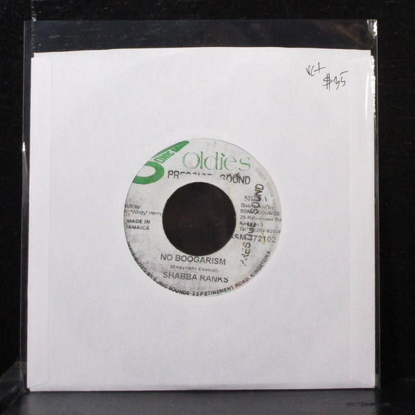 Shabba Ranks - No Boogarism 7" VG+ Vinyl 45 Sonic Sounds MSM 372102 Jamaica - Shuga Records
