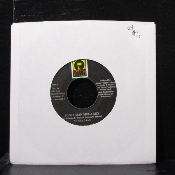 Ninja Man - Ninja Man Mega Mix 7" VG+ Vinyl 45 Island Jamaica - Shuga Records