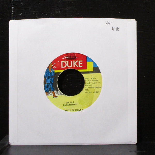 Collin Roache - Mr. D.J. 7" VG Vinyl 45 Duke Jamaica - Shuga Records