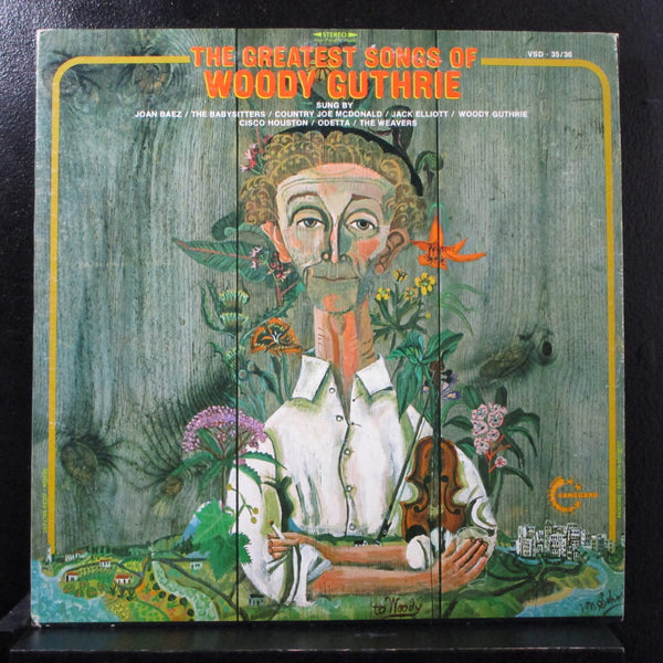 Various - The Greatest Songs Of Woody Guthrie 2 LP VG+ VSD-36 USA 1972 Record - Shuga Records