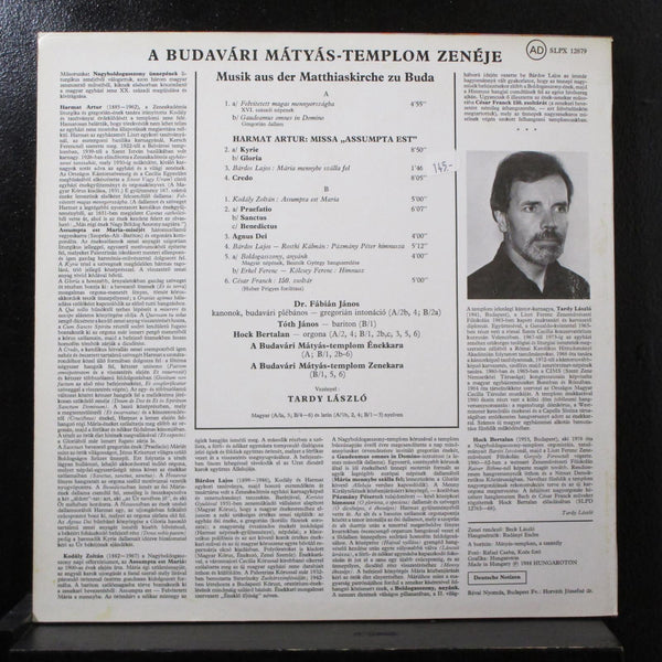 Tardy Laszlo - Nagyboldogasszony - Maria Himmelfahrt LP Mint- SLPX 12879 Hungary - Shuga Records