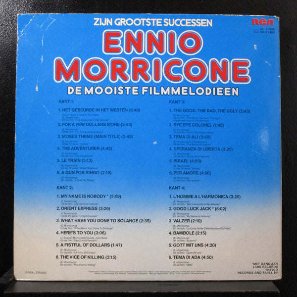 Ennio Morricone - Zijn Grootste Successen 2 LP VG+ NL-31498 Blue Lbl Netherlands - Shuga Records