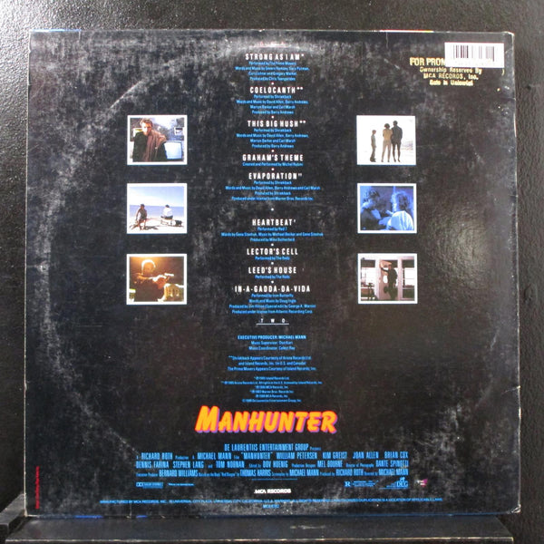 Various - Music From The Motion Picture Soundtrack Manhunter LP Mint- MCA-6182 - Shuga Records