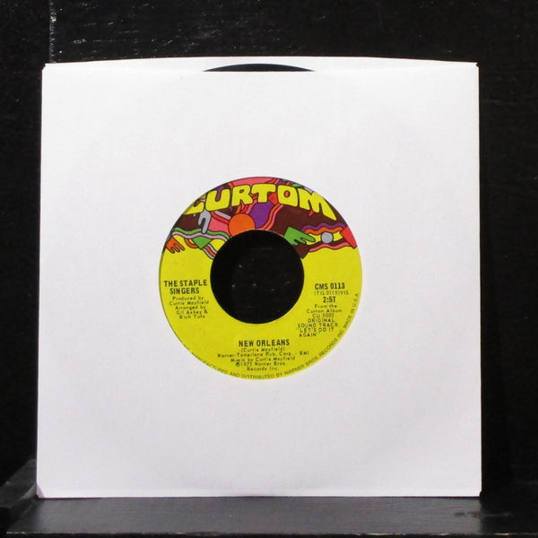 Staple Singers - A Whole Lot Of Love 7" VG+ Vinyl 45 Curtom CMS 0113 USA 1975 - Shuga Records