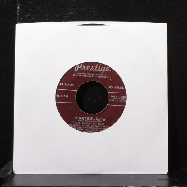 Gene Ammons All Stars - The Happy Blues 7" VG Vinyl 45 Prestige 45-112 USA 1958 - Shuga Records