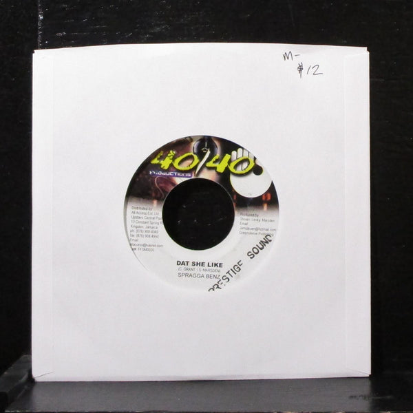 Spragga Benz - Dat She Like 7" Mint- Vinyl 45 40/40 Productions FFSM0030 Jamaica - Shuga Records