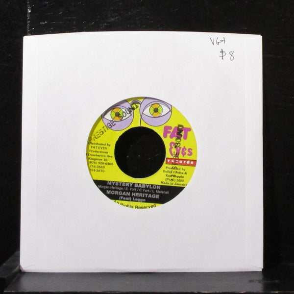 Morgan Heritage & Leggo - Mystery Babylon 7" VG+ Vinyl 45 Fat Eyes Jamaica 2000 - Shuga Records