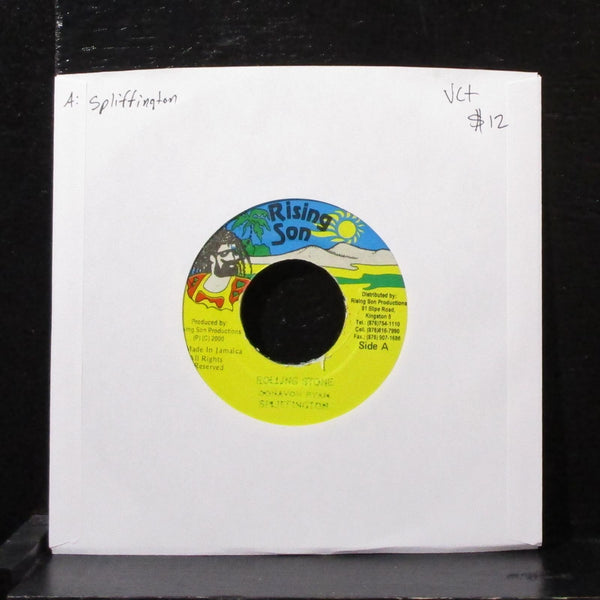 Spliffington - Rolling Stone 7" VG+ Vinyl 45 Rising Son Jamaica 2000 - Shuga Records