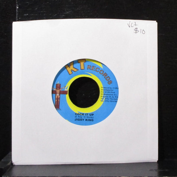 Jigsy King / Power Man - Cock It Up / Anamasity 7" VG+ Vinyl 45 KT Jamaica - Shuga Records