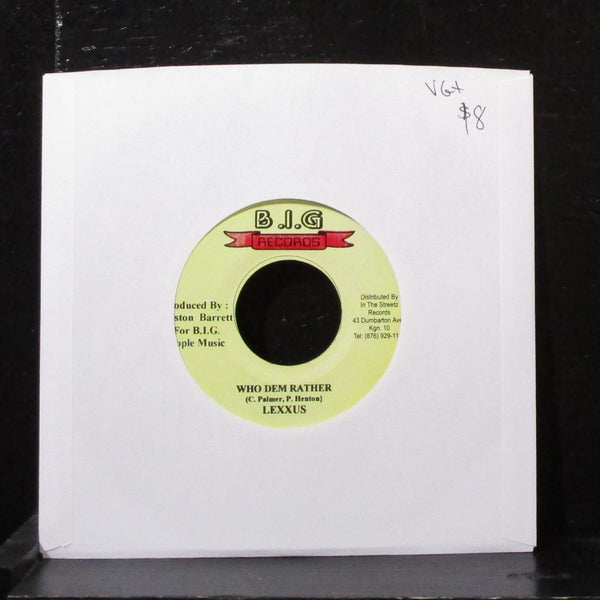 Lexxus / Delly Ranks - Who Dem Rather / Go Go Club 7" VG+ Vinyl 45 BIG Jamaica - Shuga Records