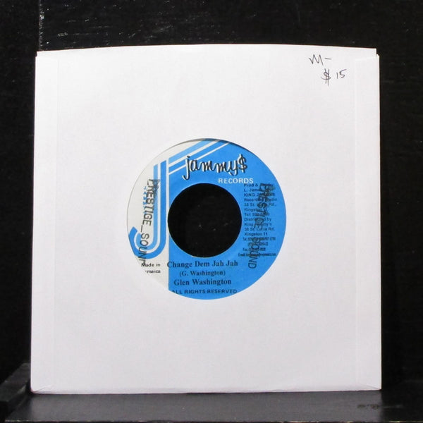 Glen Washington - Change Dem Jah Jah 7" Mint- Vinyl 45 Jammy's Jamaica 2002 - Shuga Records