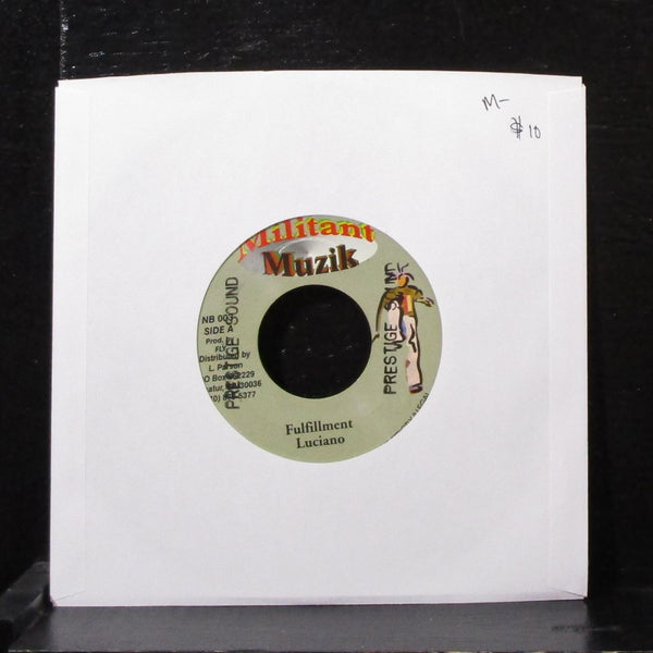 Luciano / Chrisinti - Fulfillment / Ultimate 7" Mint- Vinyl 45 Militant NB 003 - Shuga Records