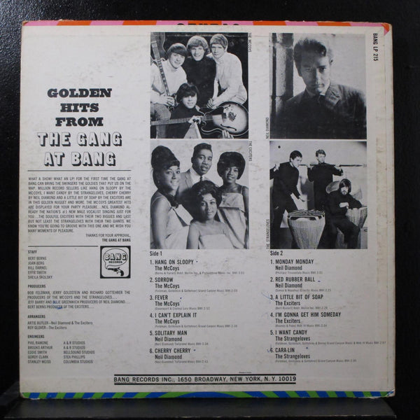 Various - Golden Hits From The Gang At Bang LP VG+ BANG 215 Mono Vinyl Record - Shuga Records