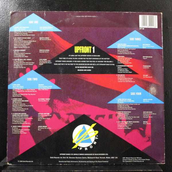 Various - Upfront 1 - 15 Upfront Floor Fillers - VG+ 2 LP Record 1990 UK Vinyl - House / Techno / Acid House / Bleep - Shuga Records